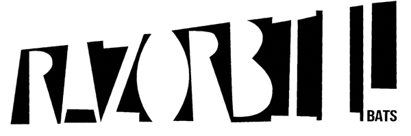 Razorbill Bat logo featuring a custom typed font.