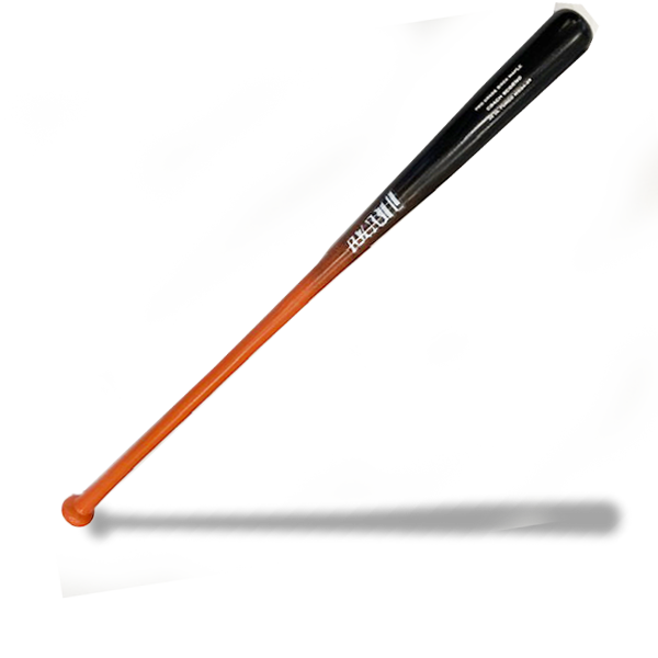 Razorbill Bats orange black fade fungo bat designed for coaches and infield drills