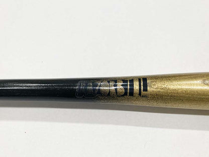 Razorbill bat featuring a stunning gold fade that transitions into a sleek black handle, with the signature Razorbill logo elegantly engraved on the barrel.