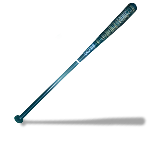 Razorbill Bats custom tiger stripe blue fade fungo bat designed for coaches and infield drills