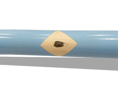 Close-up of the knob on a Razorbill bat showing its intricate details