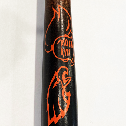 Custom-designed Razorbill fungo bat featuring unique artwork and personalized details, crafted for coaches who want performance and style during infield and outfield drills.