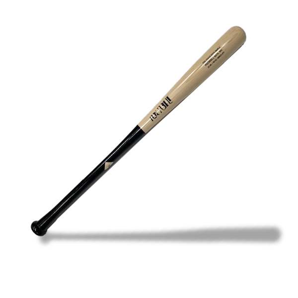 Full view of the Razorbill natural barrel wood bat, highlighting its clean design and craftsmanship