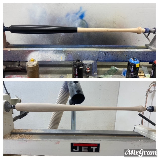 Razorbill Torpedo wood bat with tapered barrel for power and balance